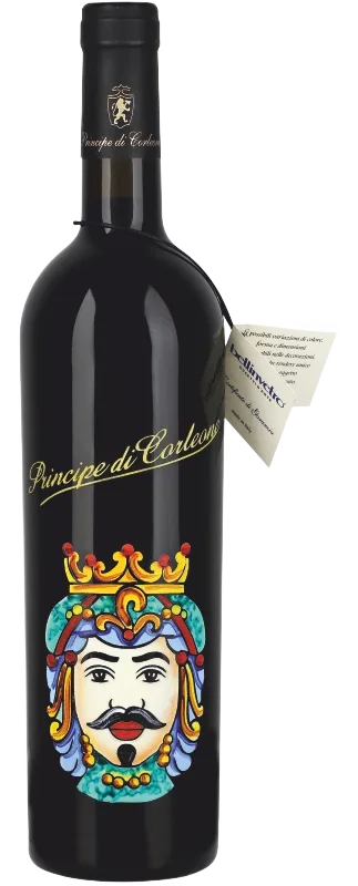 Nero d'Avola - Bottiglia Artistica Incisa e Dipinta a Mano