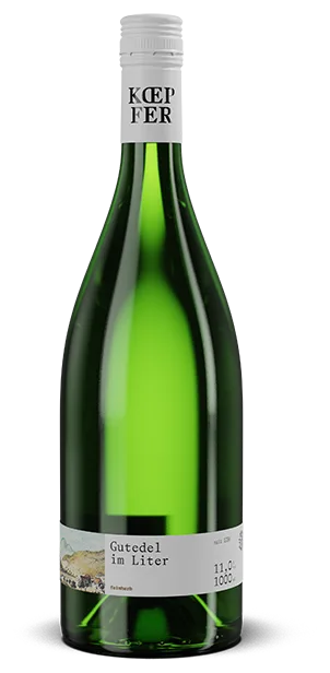 Gutedel im Liter feinherb