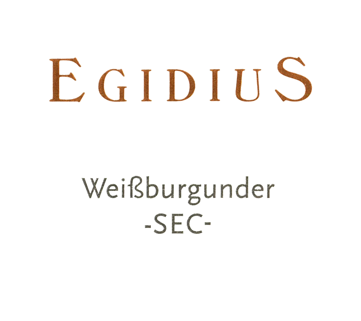 Weißburgunder -SEC-