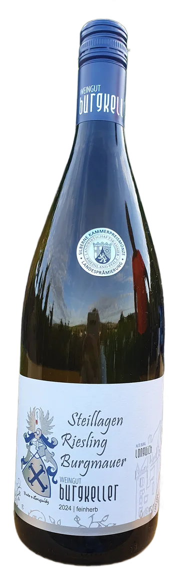 2 Burgmauer - Steillagen Riesling feinferb - Unser Bestseller in Literflasche