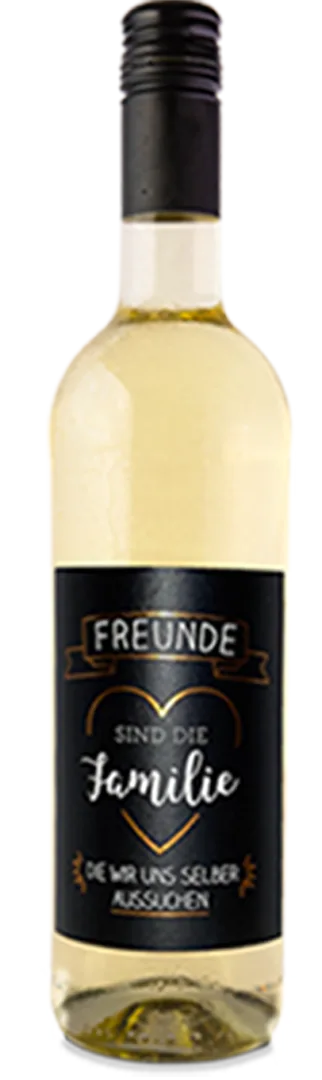 PW 02 Freunde sind die Familie die wir uns selber aussuchen- weiss