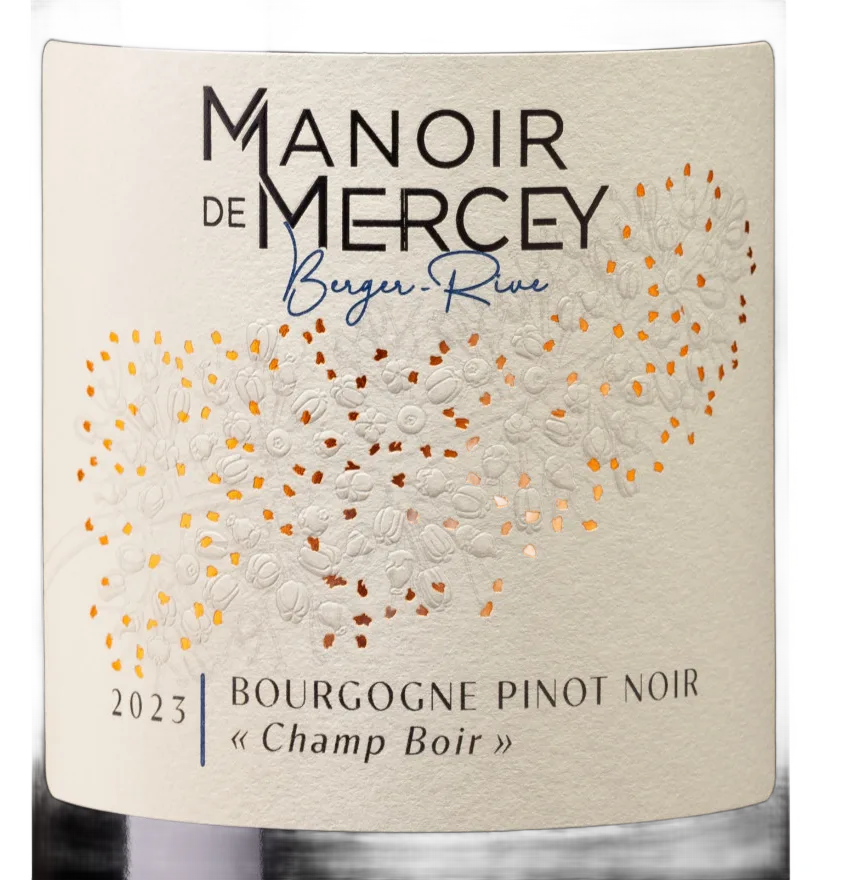 Manoir de Mercey, Bourgogne Pinot Noir rouge "Champ Boir"