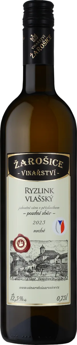 Ryzlink vlašský pozdní sběr, suché 2025