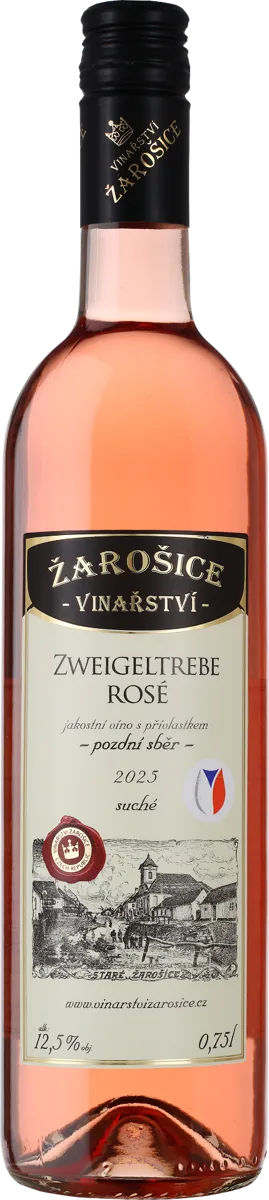 Zweigeltrebe rosé, pozdní sběr, suché 2025