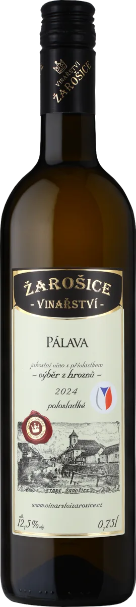 Pálava, výběr z hroznů, polosladké, 2024