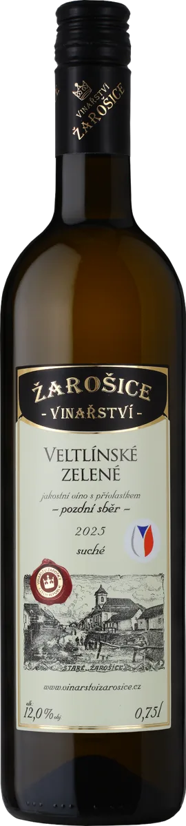 Veltlínské zelené, pozdní sběr, suché, 2025