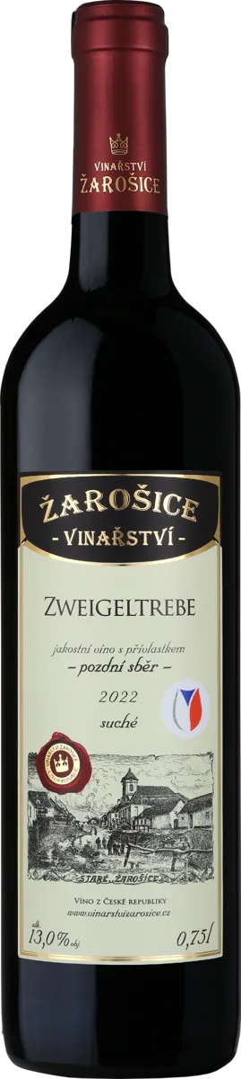 Zweigeltrebe, pozdní sběr, suché, 2022