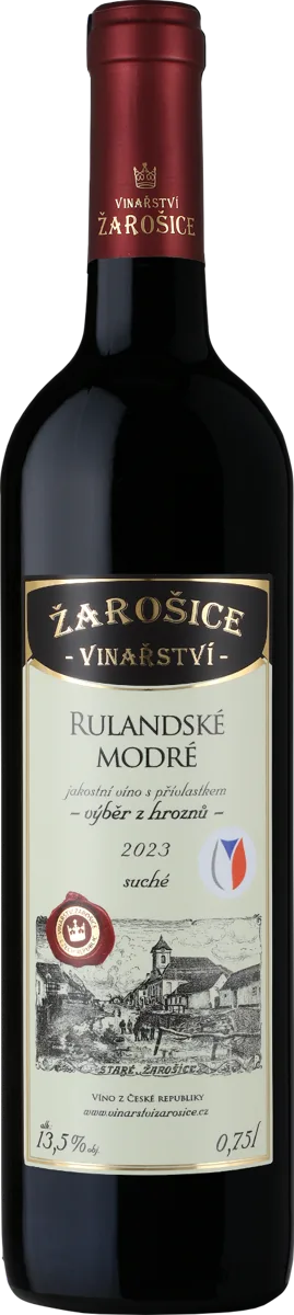 Rulandské modré, pozdní sběr, suché 2023