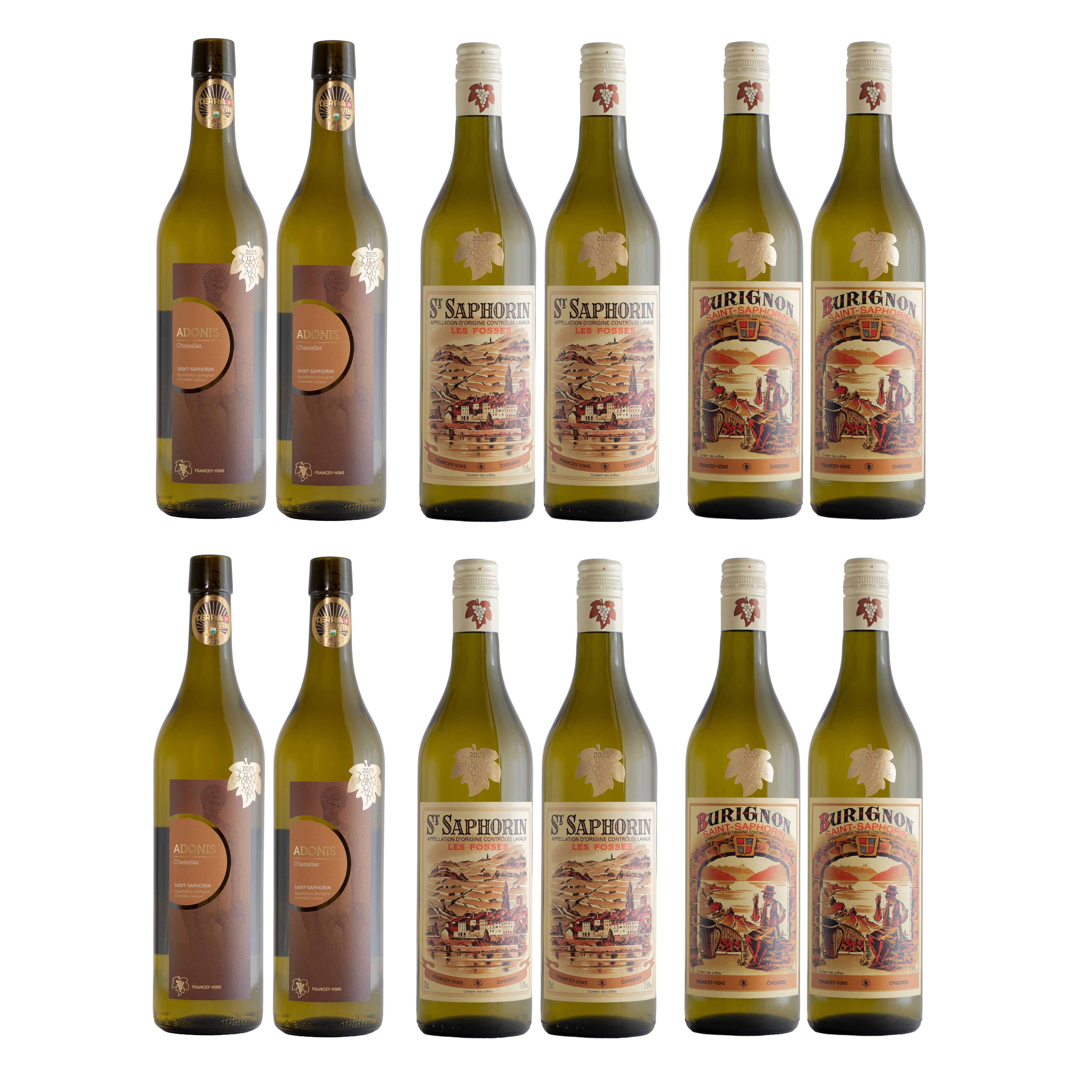 Carton découverte chasselas 12 bouteilles