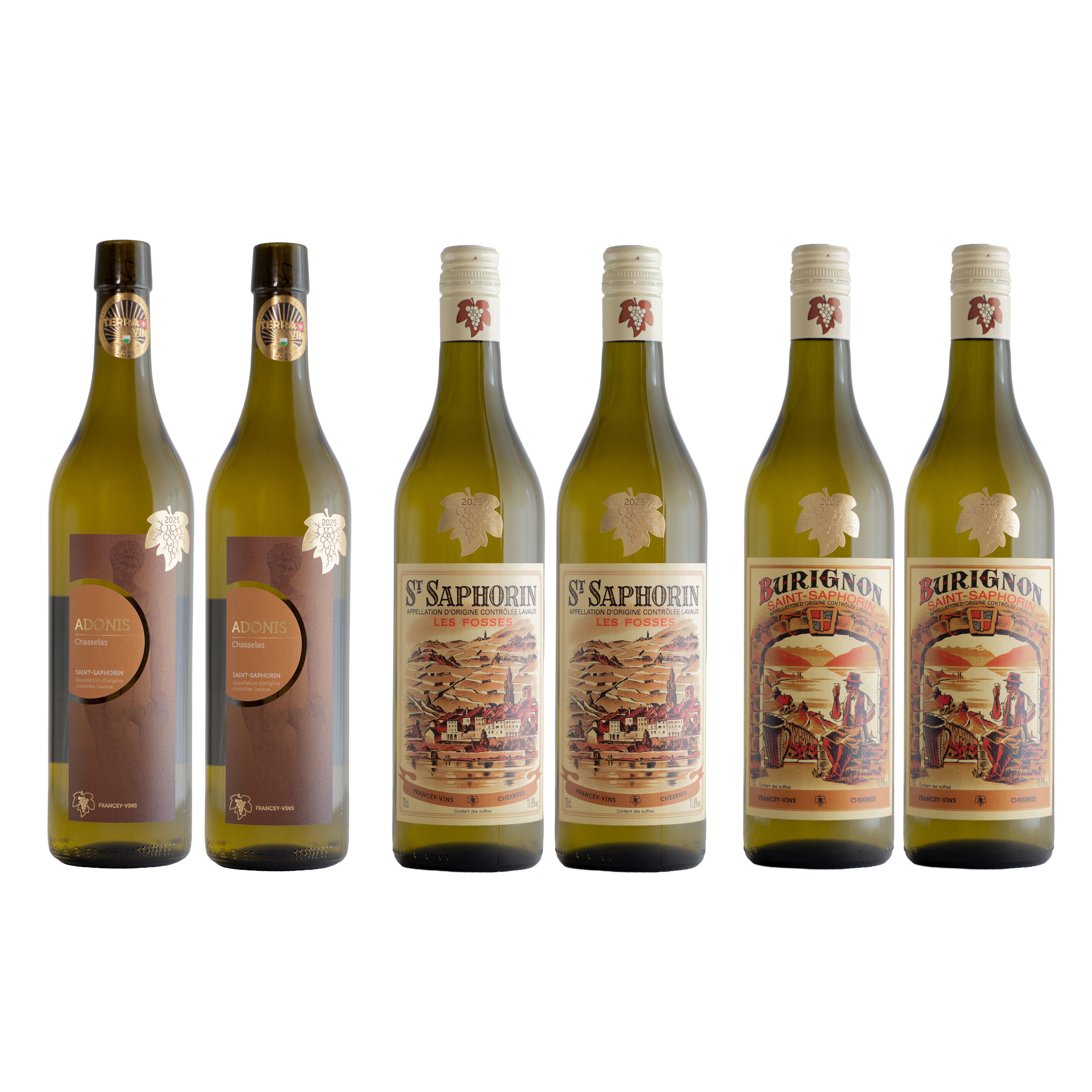 Carton découverte chasselas 6 bouteilles