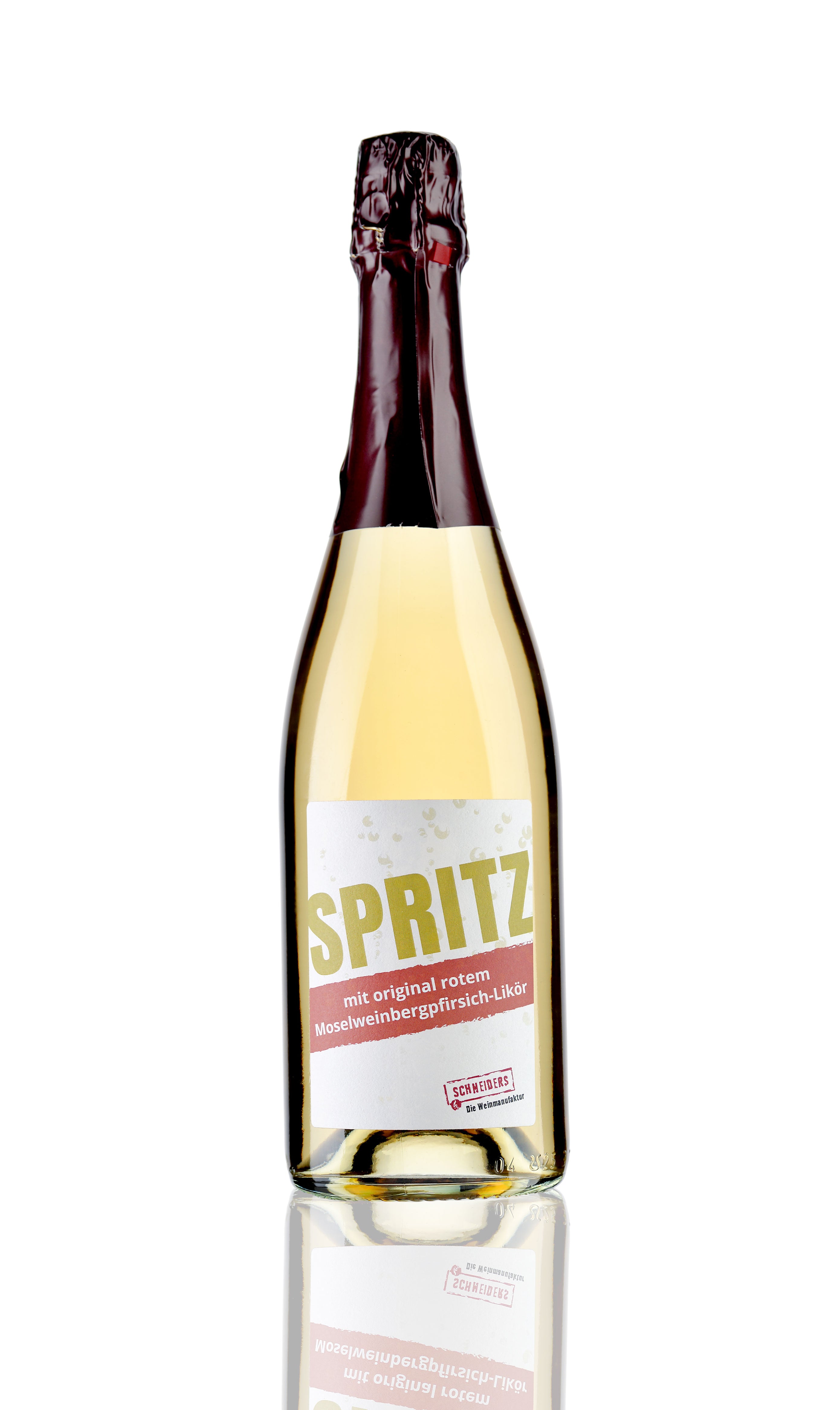 SPRITZ (mit original rotem Moselweinbergpfirsich-Likör)