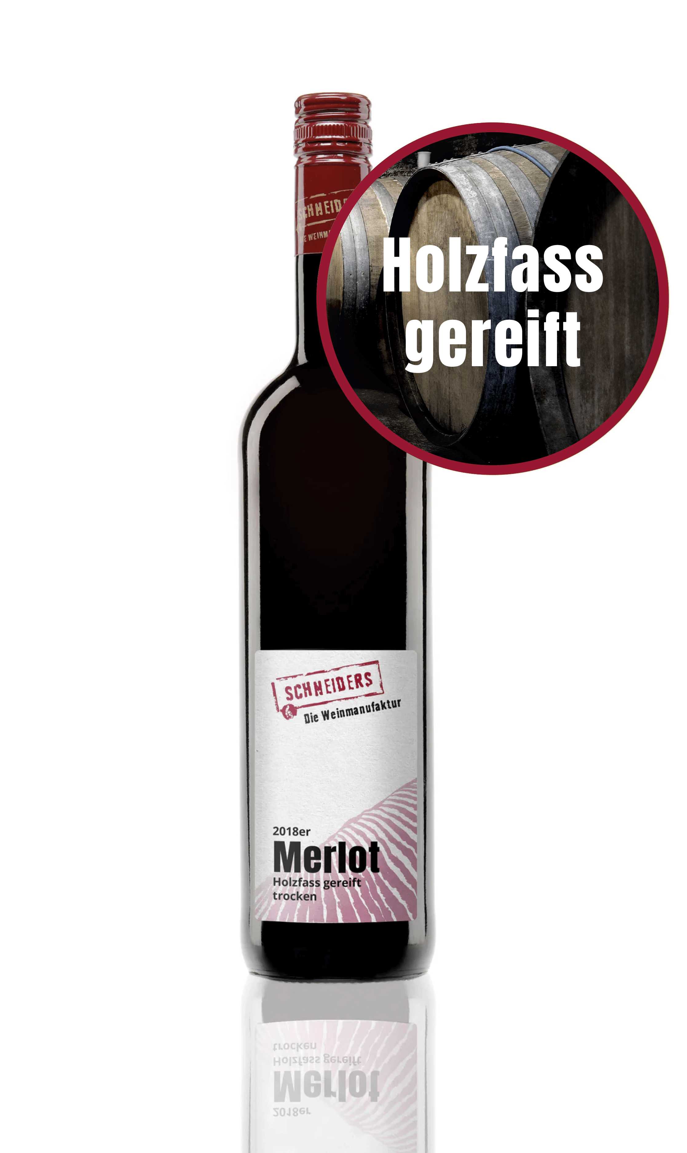 2018er Merlot (Holzfass gereift, trocken)
