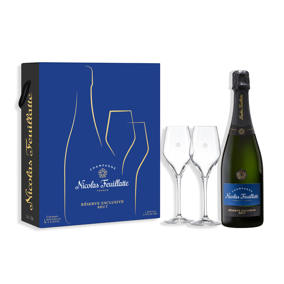 Coffret Réserve Exclusive Brut + 2 flûtes
