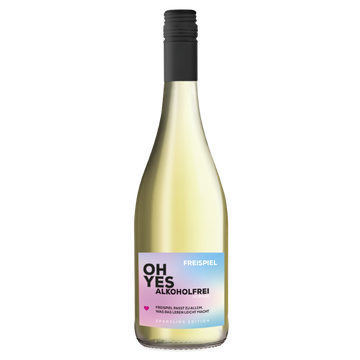 FREISPIEL schäumendes Getränk aus entalkoholisiertem Wein "OH YES"