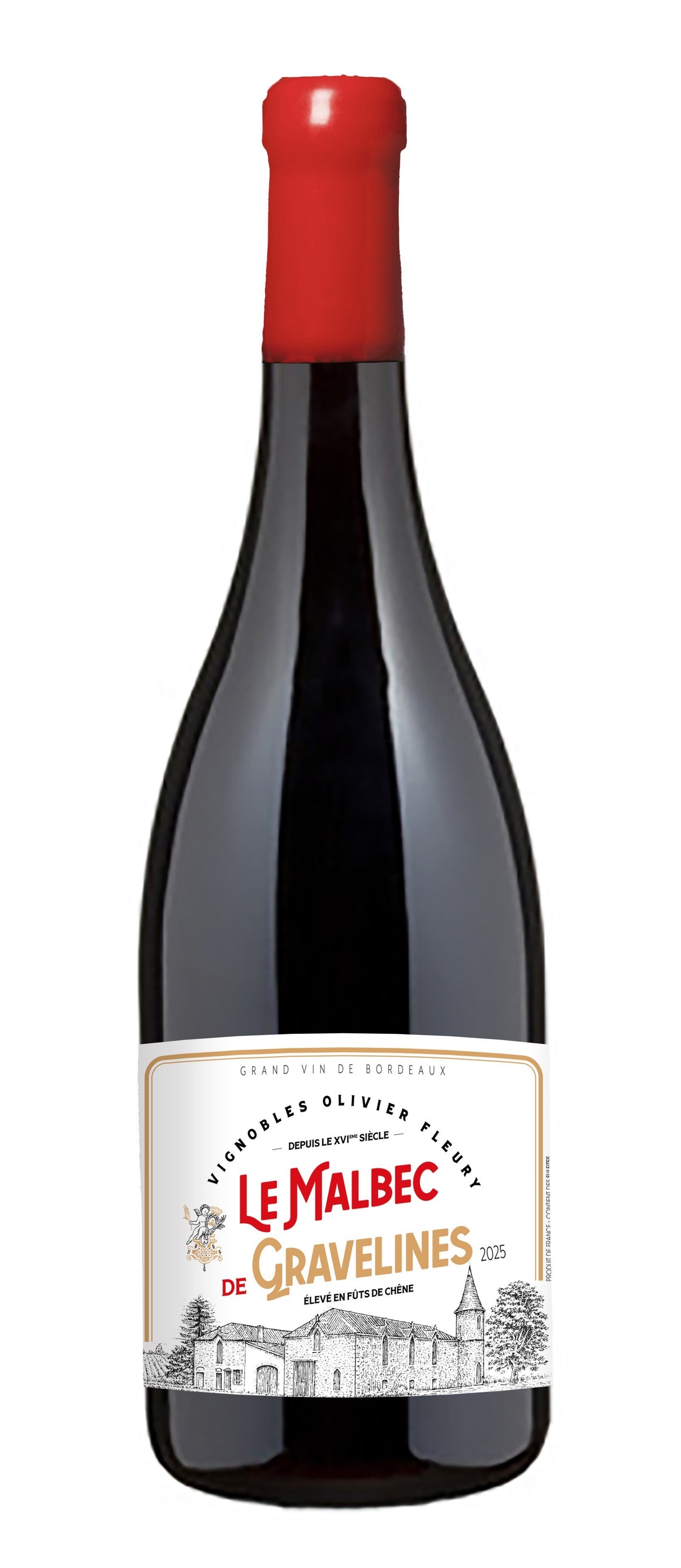 Le Malbec de Gravelines AOC Cadillac Côtes de Bordeaux Rouge