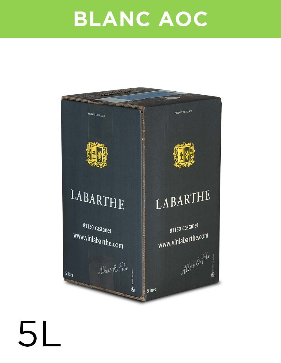 Vin blanc sec 12° 5L Gaillac AOC