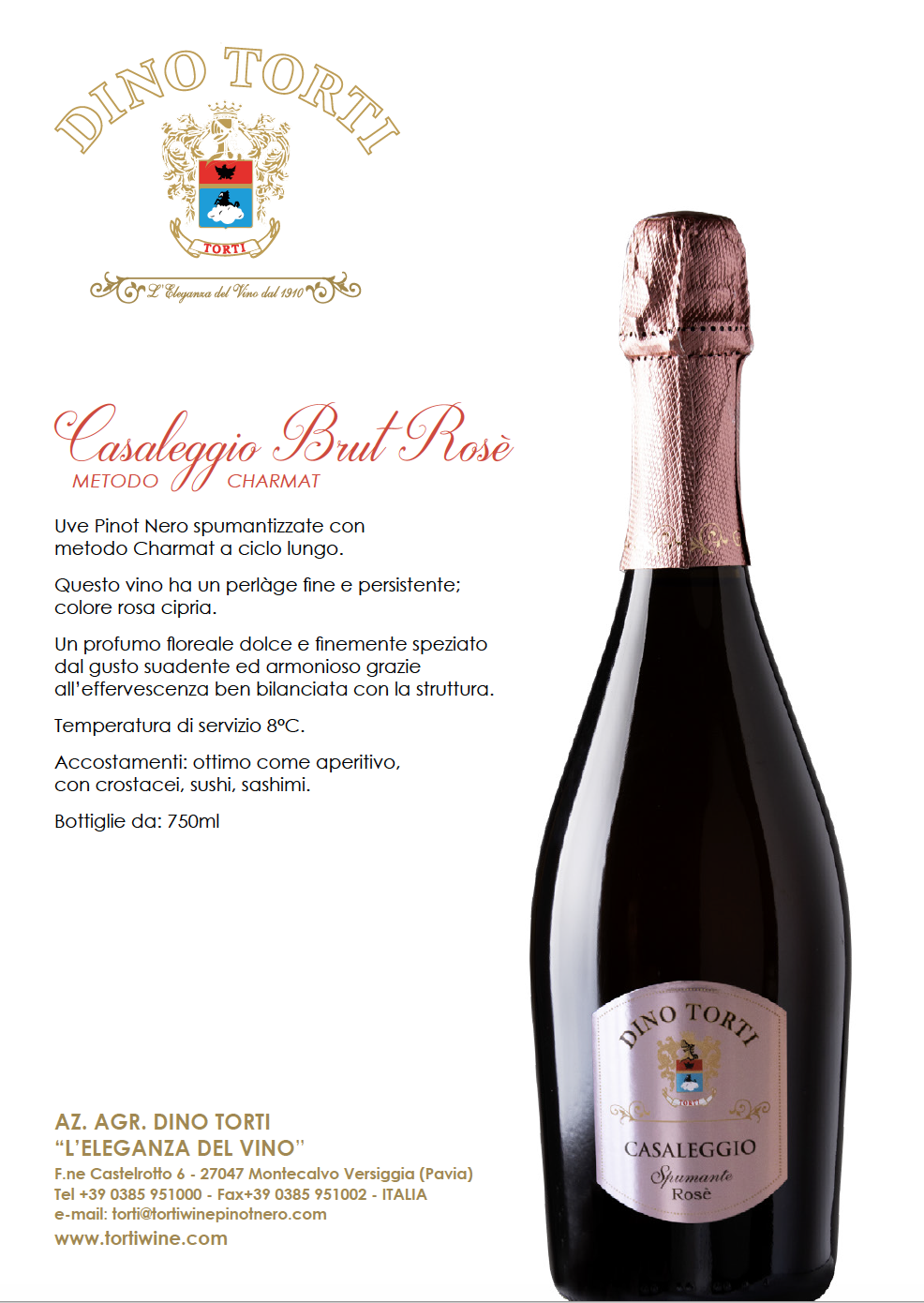 CASALEGGIO Rosè SPUMANTE “ Dino Torti “