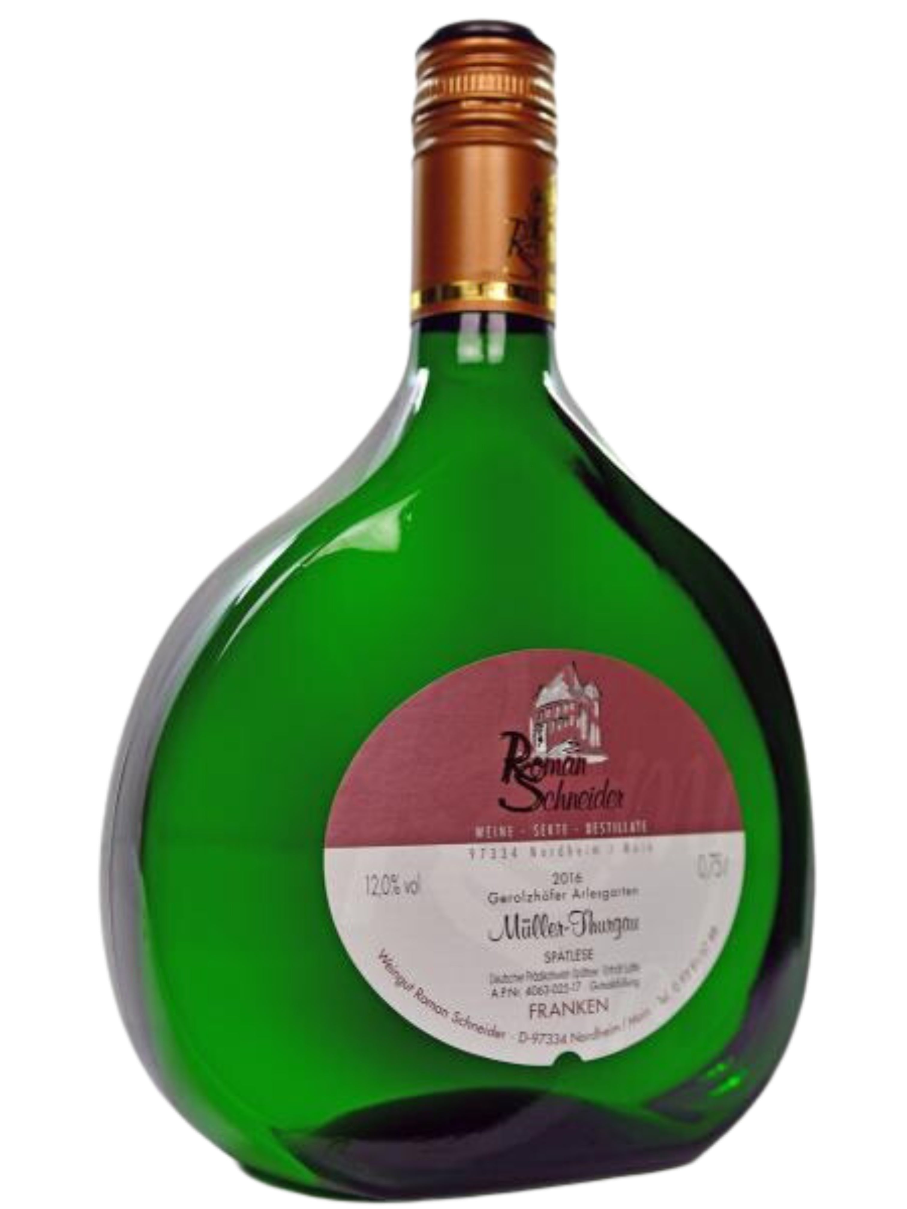 2016 Gerolzhöfer Arlesgarten MÜLLER-THURGAU SPÄTLESE 0,75 L.-BB