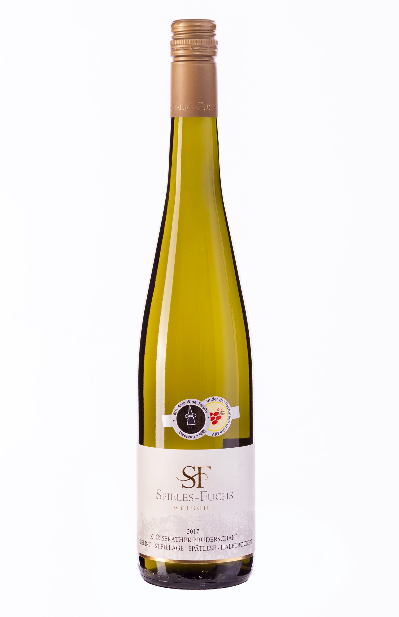 Riesling Spätlese halbtrocken der Klüsserather Bruderschaft