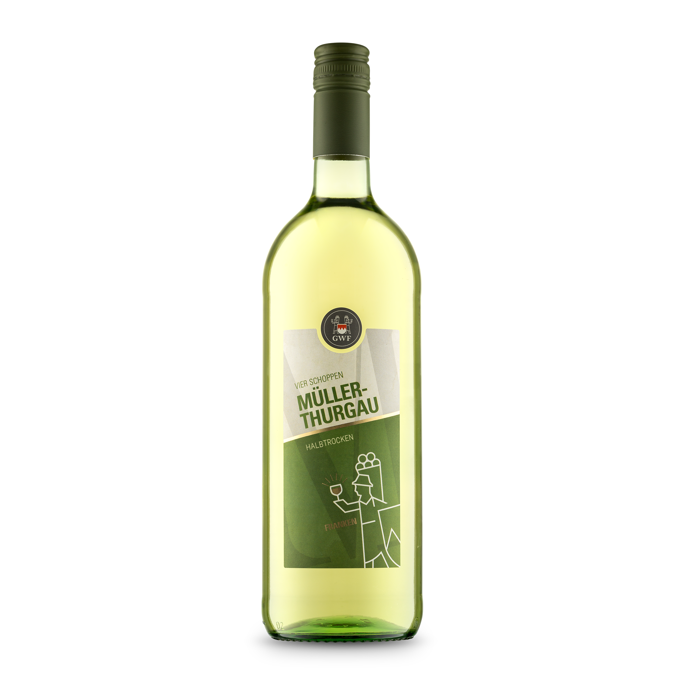 VIER SCHOPPEN - Müller-Thurgau - Qualitätswein - halbtrocken