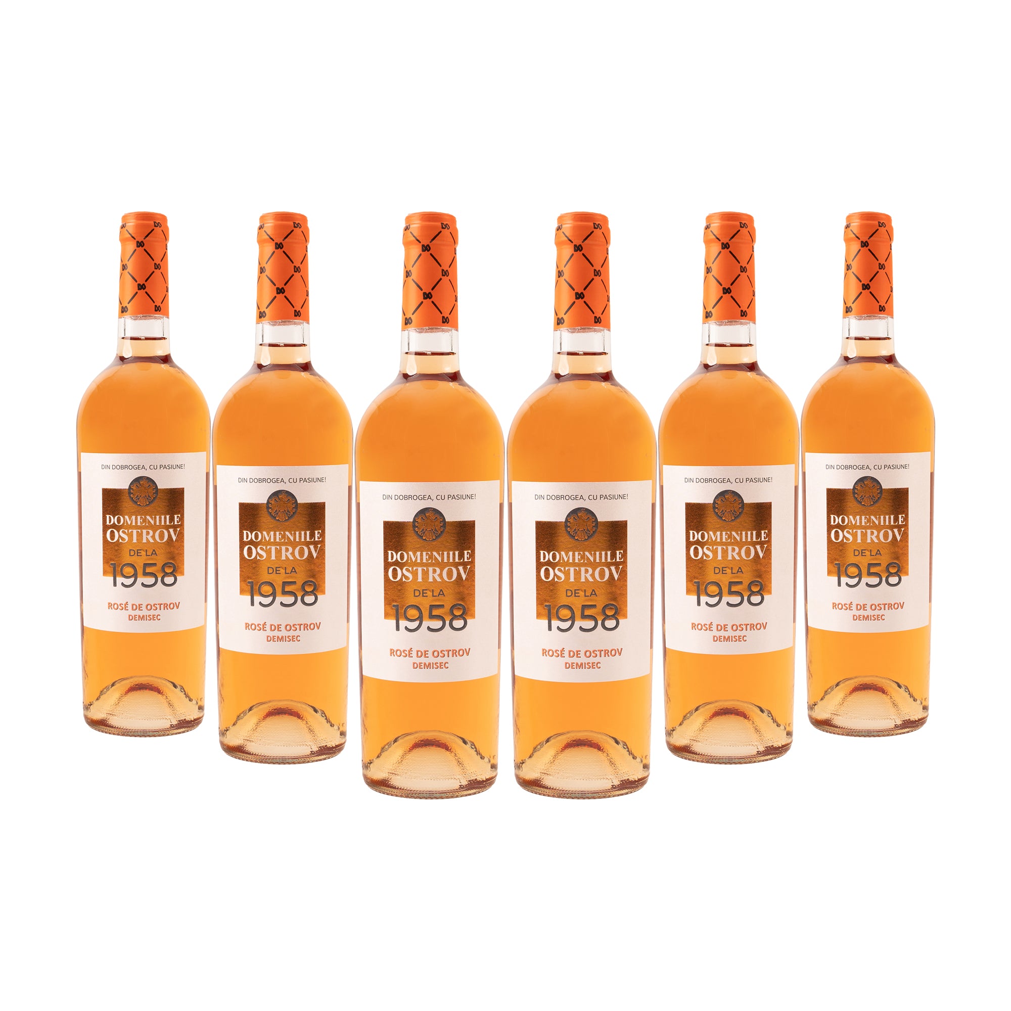 Rosé de Ostrov, bax 6 sticle-0.75l, demisec, roze