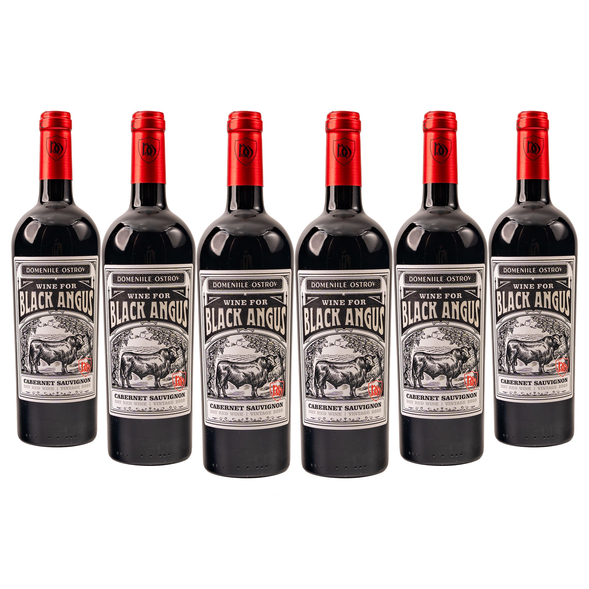 Black Angus, Cabernet Sauvignon, BARICAT, bax 6 sticle-0.75l, sec, roșu 🍷