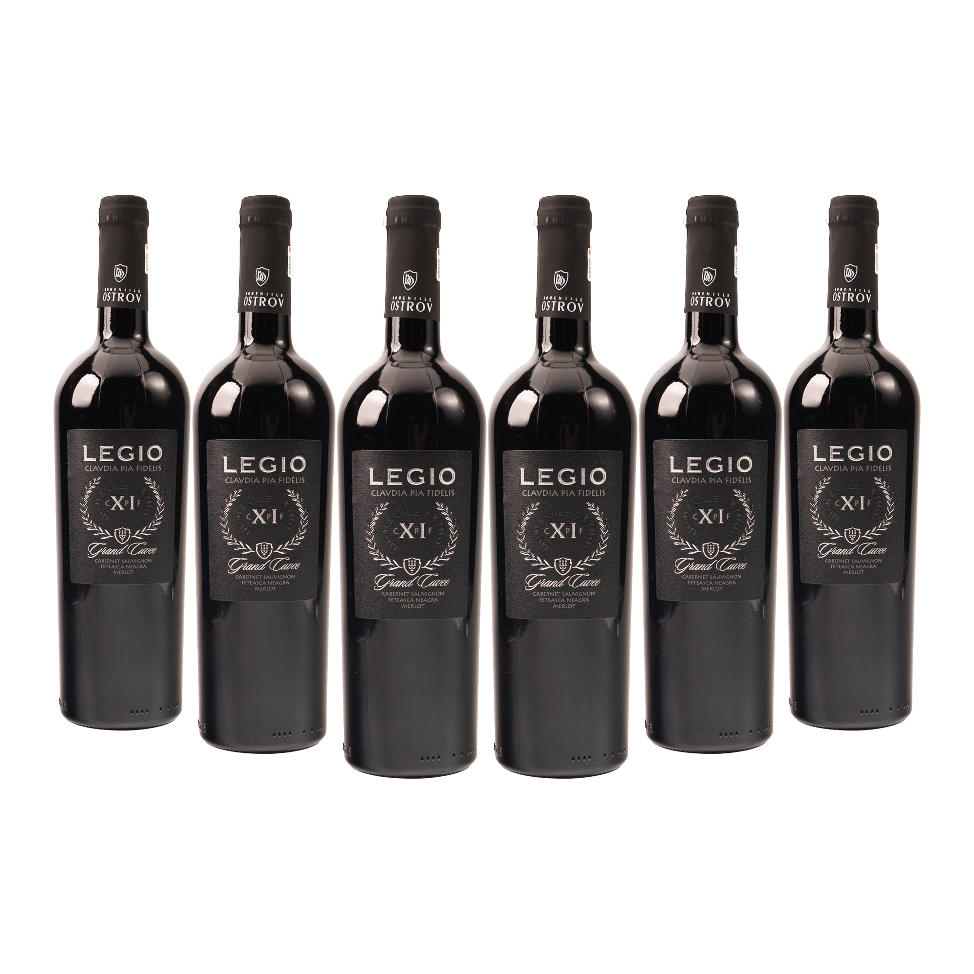 Legio: Merlot, Cabernet Sauvignon, Feteasca Neagră. Reserve, Grand Cuvée. Bax 6 sticle-0.75l, sec, roșu