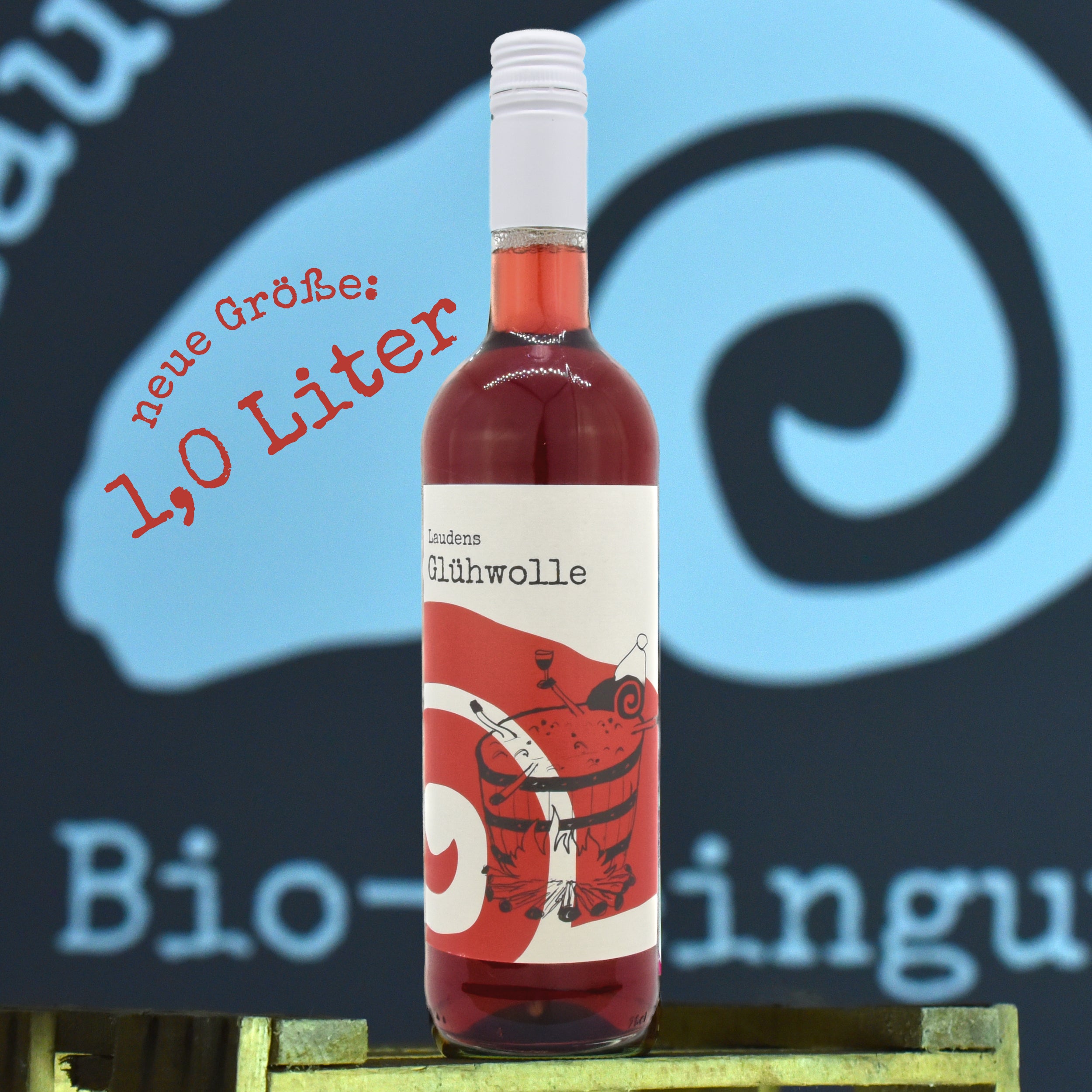 Glühwolle rot Bio **