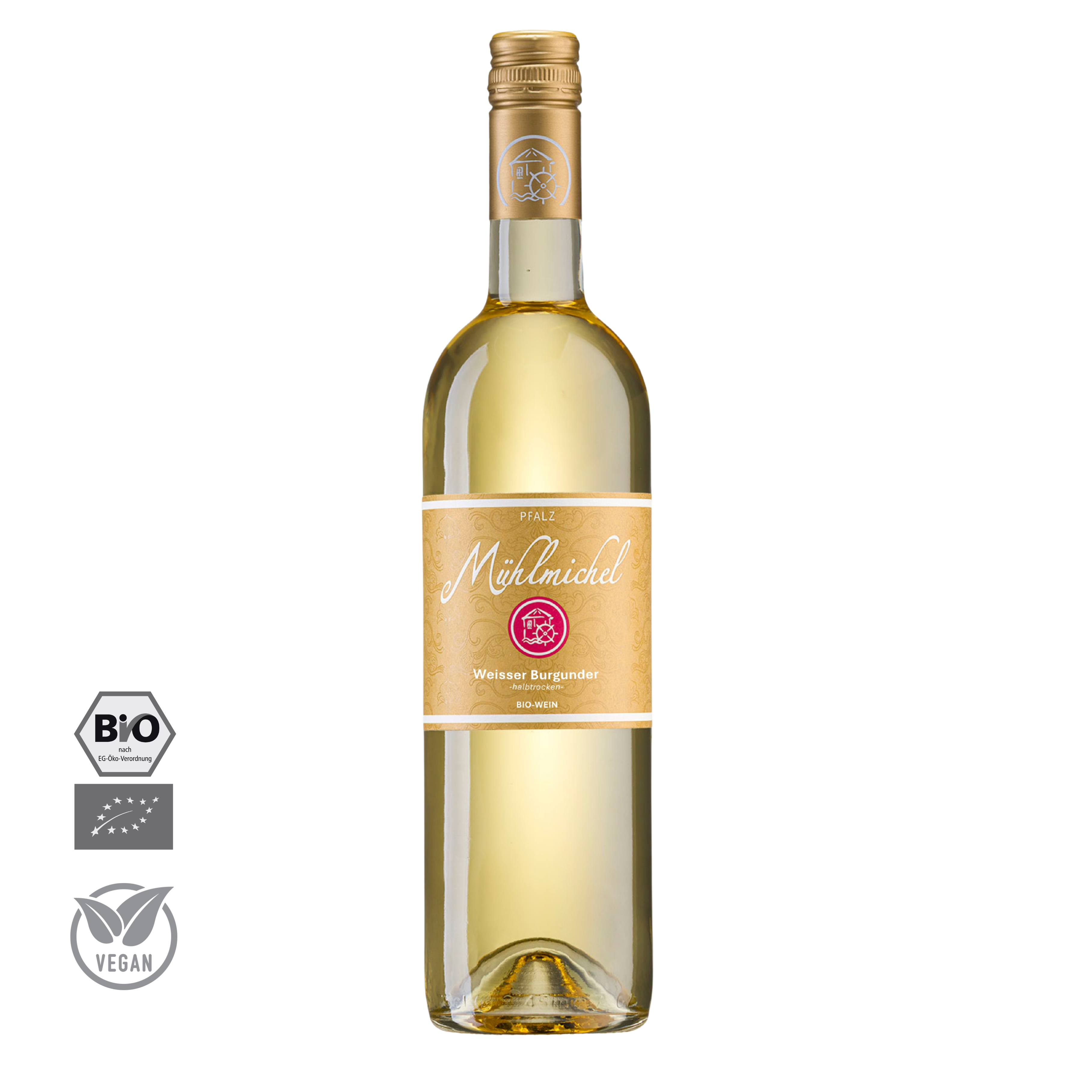 2024 Weisser Burgunder Weißwein halbtrocken °40