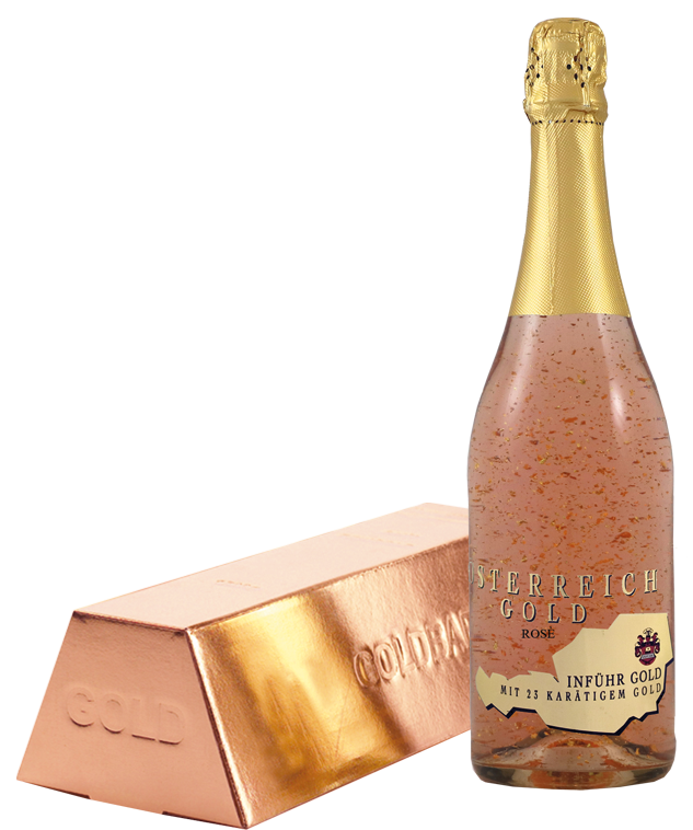 Österreich Gold Rosé im Rosé-Goldbarren